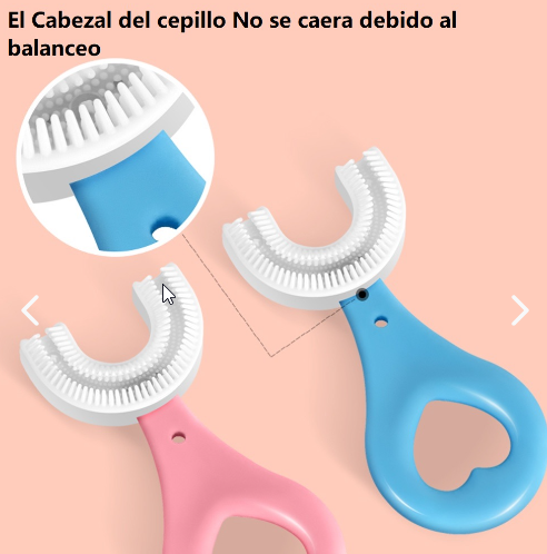 Cepillos de dientes en forma de U para niños